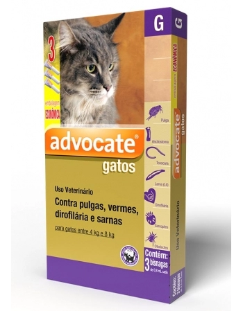 ADVOCATE CAT 0,8 ML(4 A 8KG) COMBO C/3UN