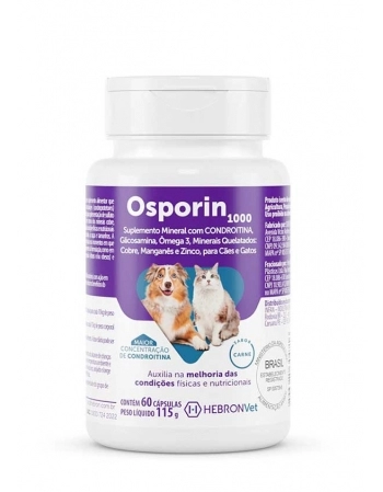 HBR OSPORIN 1000MG C/ 60 CAPSULAS