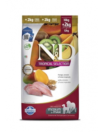ND TROPICAL SELECTION CAN FRANGO ADT MD/MAX 10+2KG