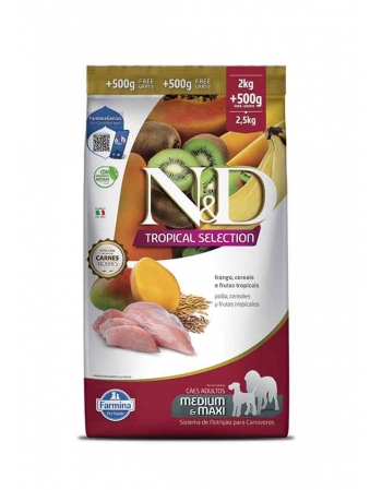 ND TROPICAL SELECTION CAN FRANGO ADT MD/MAX 2+05KG