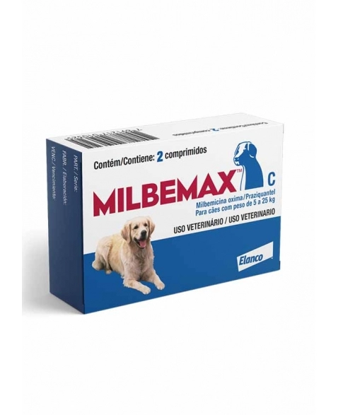 MILBEMAX CAO 12.5/125MG(5-25KG - 2 COMP)