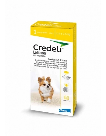 CREDELI 56,25MG(1,3 A 2,5 KG) C/ 1 COMP