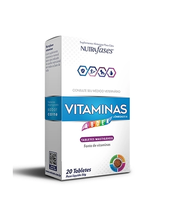 VTZ NUTRAFASES VITAMINAS 20 TABLETES