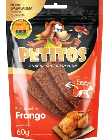 PETITOS BIFINHO DE FRANGO 60G