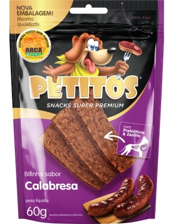 PETITOS BIFINHO DE CALABRESA 60G