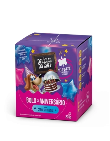 PETITOS DELICIAS DO CHEF BOLO DE ANIVERSARIO CARNES FRESCAS 235G
