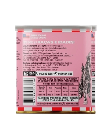 LIVELONG CAES CARNE 300G