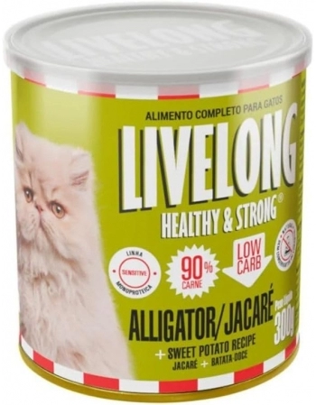 LIVELONG GATOS JACARE 300G