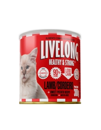 LIVELONG GATOS CORDEIRO 300G