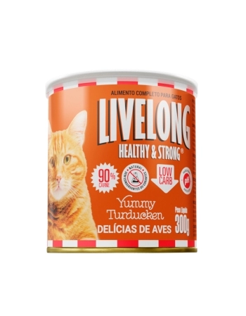 LIVELONG GATOS DELICIAS AVES 300G