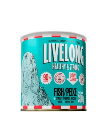 LIVELONG CAES PEIXE 300G
