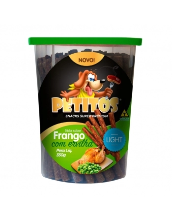 PETITOS STICK LIGHT FRANGO COM ERVILHA 350G
