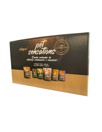 PETITOS PET SENSATIONS DISPLAY 10UN BIFINHO MIRTILO E ABOBORA 65G