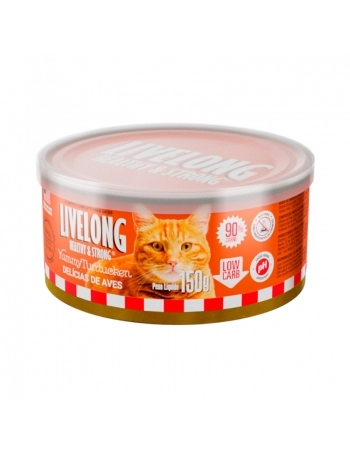 LIVELONG GATOS DELICIAS AVES 150G