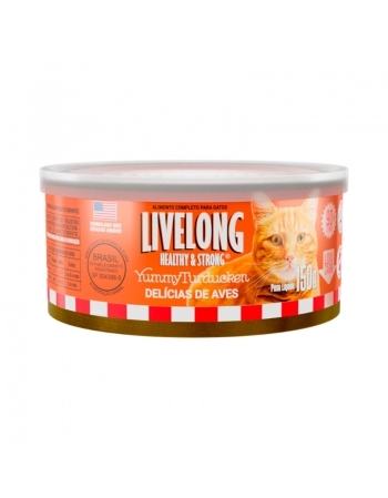 LIVELONG GATOS DELICIAS AVES 150G
