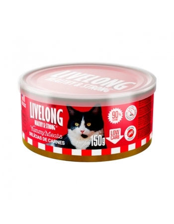 LIVELONG GATOS DELICIAS CARNES 150G