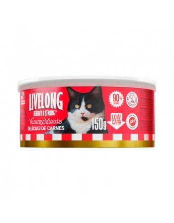 LIVELONG GATOS DELICIAS CARNES 150G
