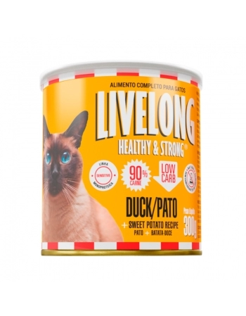 LIVELONG GATOS PATO 300G