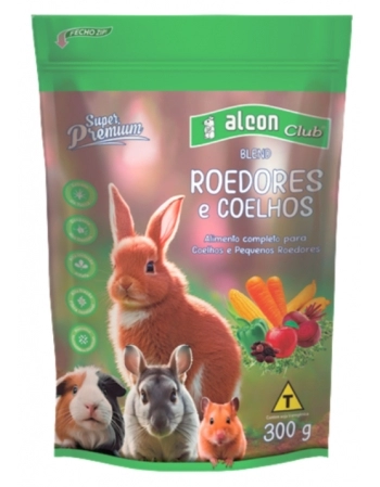 ALCON RACAO CLUB BLEND ROEDORES E COELHOS 300G
