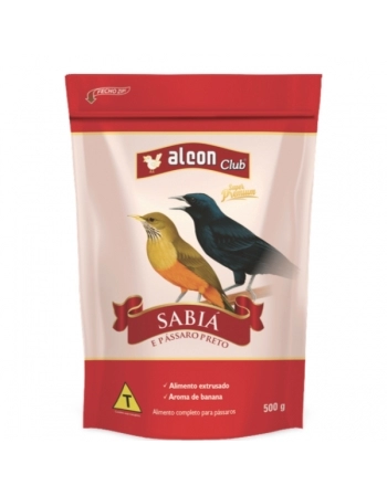 ALCON CLUB SABIA E PASSARO PRETO 500G