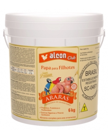 ALCON RACAO CLUB PAPA P/ FILHOTES ARARAS 6KG
