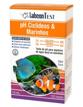 ALCON LABCON TEST PH CICLIDEOS & MARINHOS 19ML