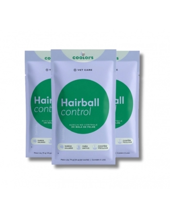 COOLORS NATURAL STICK CAT HAIRBALL SALMAO DISPLAY 450 GR