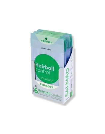 COOLORS NATURAL STICK CAT HAIRBALL SALMAO DISPLAY 450 GR