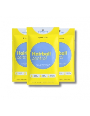 COOLORS NATURAL STICK CAT HAIRBALL FRANGO DISPLAY 450 GR