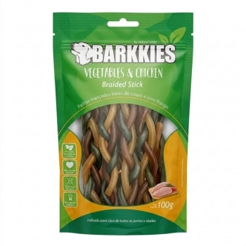 BARKKIES VEGETABLE CHICKEN BRAIDED STICK 100g