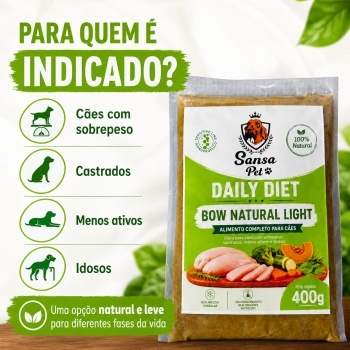 Sansa Pet Daily Diet Light 400g Sachê Alimentação Cães