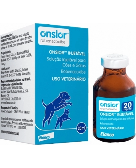 ONSIOR(ROBENACOXIB) 20MG/ML INJET 20ML